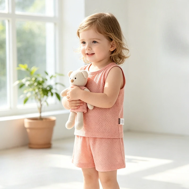 Summer New Girls 2026 Hot Selling Solid Color Thin Breathable Sleeveless Vest Top and Shorts Two-piece Set
Summer New Girls 2026 Hot Selling Solid Color Thin Breathable Sleeveless Vest Top and Shorts Two-piece Set