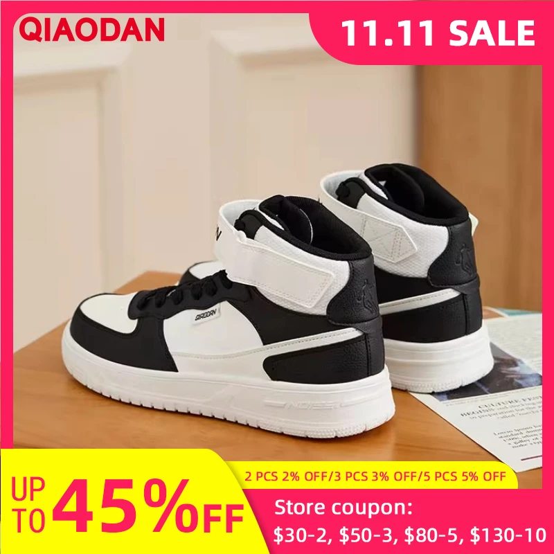 QIAODAN Men's 2025 Autumn High-Top Fleece-Lined Sneakers Warm Sports Shoes Black & White Casual Shoes QXL053244524B
QIAODAN Men's 2025 Autumn High-Top Fleece-Lined Sneakers Warm Sports Shoes Black & White Casual Shoes QXL053244524B
