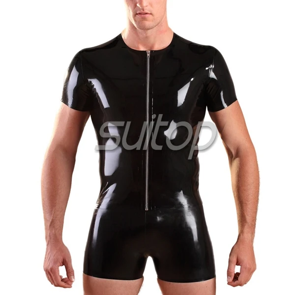 Latex Rubber Men's Front metallic Zipper T-Shirt with short uniforms hight quanlity level
Latex Rubber Men's Front metallic Zipper T-Shirt with short uniforms hight quanlity level
