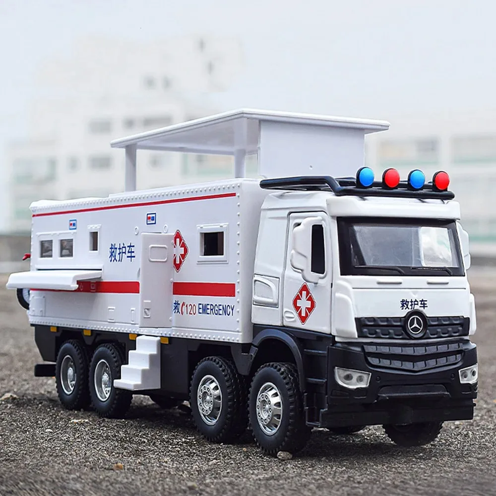 1/24 Ambulance Car Model Toys Diecast Alloy Vehicles Doors Opened Sound Light Pull Back Toy & Gifts for Kids
1/24 Ambulance Car Model Toys Diecast Alloy Vehicles Doors Opened Sound Light Pull Back Toy & Gifts for Kids