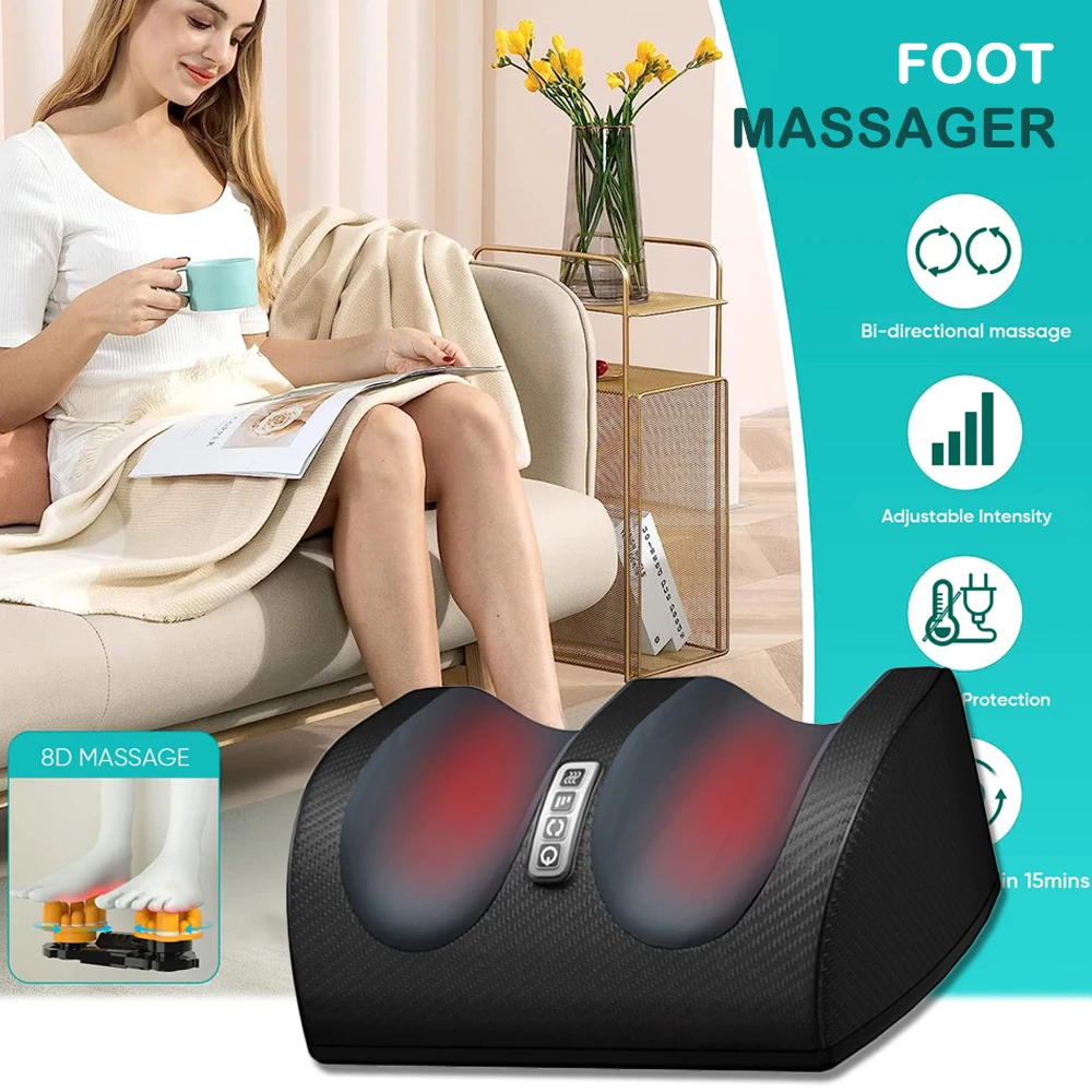 Foot Massager Machine Shiatsu Foot Electric Calf Massager With Heat Rolling Massage For Muscle Relaxation
Foot Massager Machine Shiatsu Foot Electric Calf Massager With Heat Rolling Massage For Muscle Relaxation