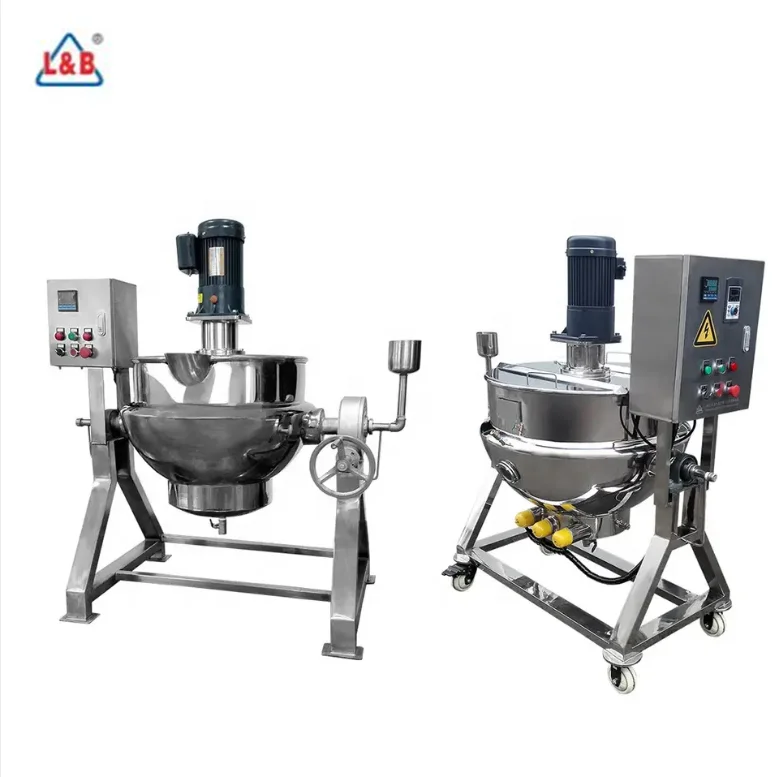 Chocolate Melting Pot Jacket Heating Cooking Mixer Stainless Steel Tilting Jacket Cooking Kettle With Agitator
Chocolate Melting Pot Jacket Heating Cooking Mixer Stainless Steel Tilting Jacket Cooking Kettle With Agitator