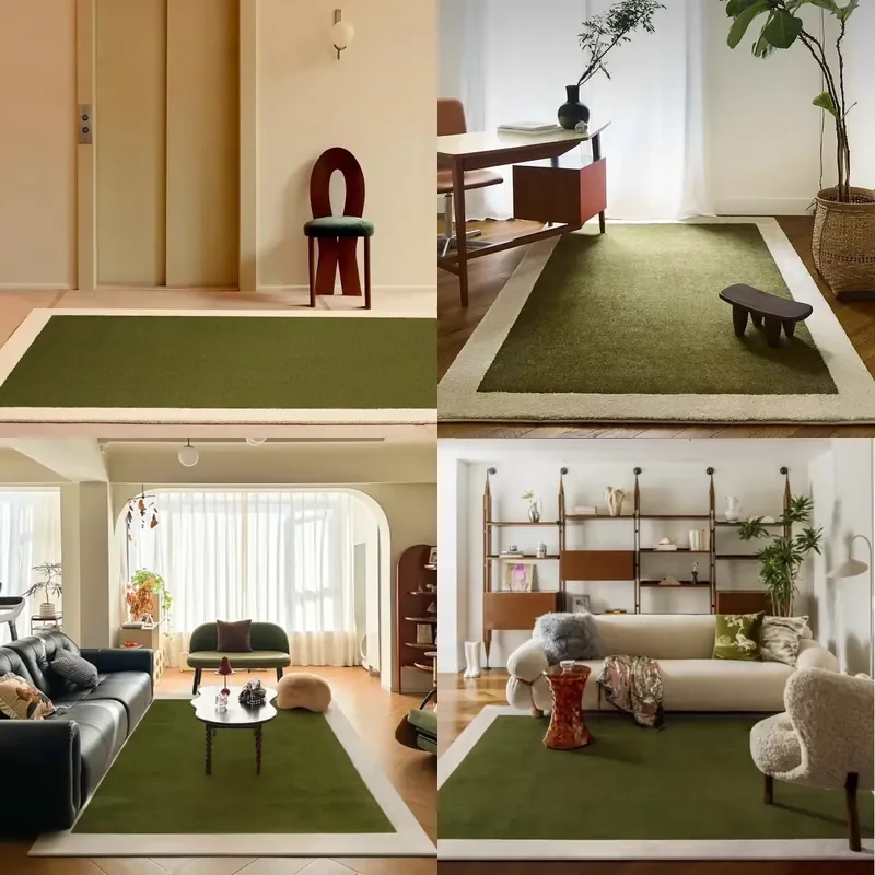 Minimalist Retro Style Bedroom Decor Green Carpet Light Rugs for Living Room Fluffy Soft Bedside Rug Home Thick Plush
Minimalist Retro Style Bedroom Decor Green Carpet Light Rugs for Living Room Fluffy Soft Bedside Rug Home Thick Plush
