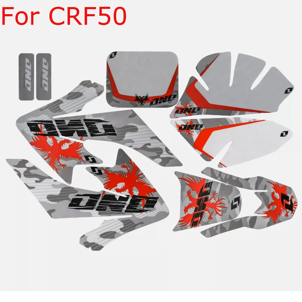Dirt pit bike Plastic Decals Sticker Graphics for CRF50 XR50 SSR SDG 110cc 125cc Spare Parts
Dirt pit bike Plastic Decals Sticker Graphics for CRF50 XR50 SSR SDG 110cc 125cc Spare Parts