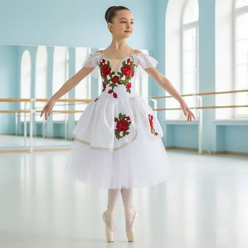 Professional Ballet Romantic Tutu Long Skirt Black Red Spain Dress Adult Children's Ballet Performance Dress
Professional Ballet Romantic Tutu Long Skirt Black Red Spain Dress Adult Children's Ballet Performance Dress