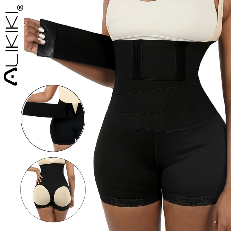 High Waist Trainer Shorts Tummy Control Butt Lifter Shaper Panties With Wrap Belt Women Flat Belly Slimming Fajas Shapewear
High Waist Trainer Shorts Tummy Control Butt Lifter Shaper Panties With Wrap Belt Women Flat Belly Slimming Fajas Shapewear