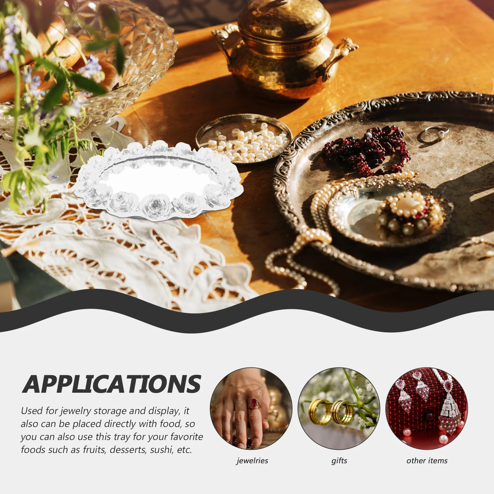 Elegant Round Tray Mirror Finish Rose Gold Trinket Dish for Jewelry Rings Necklaces Display Perfume Vanity Organizer Decor
Elegant Round Tray Mirror Finish Rose Gold Trinket Dish for Jewelry Rings Necklaces Display Perfume Vanity Organizer Decor