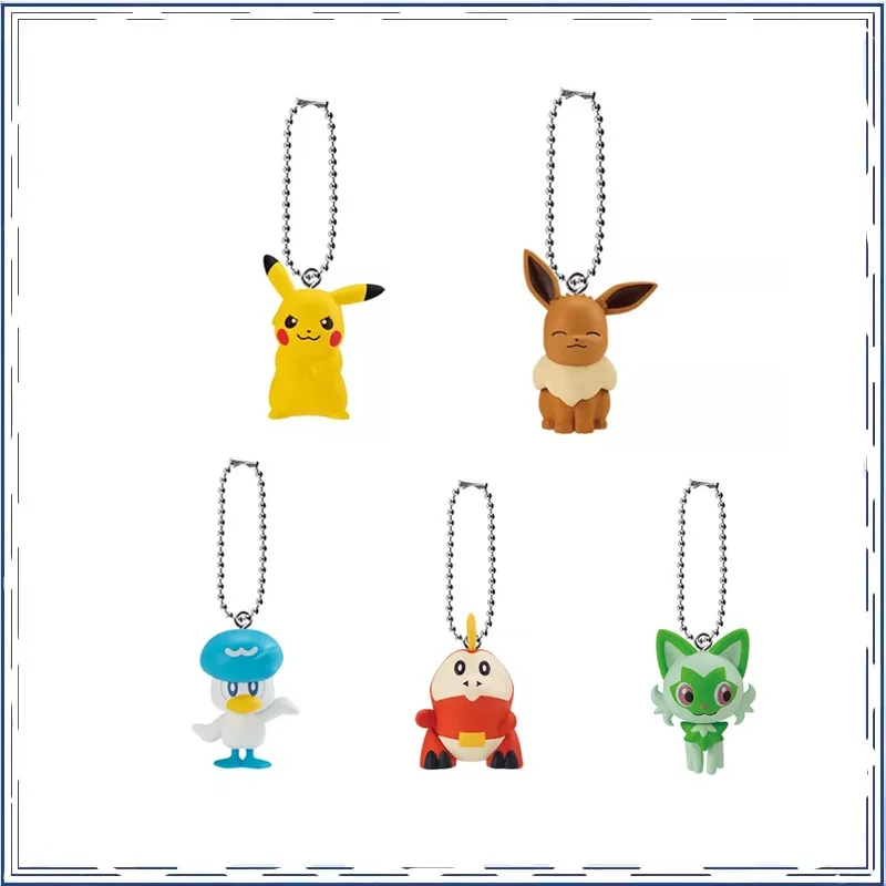BANDAI Anime Pokemon Gashapon Pikachu Quaxly Eevee Sprigatito Pendant Gifts for Children Genuine Action Figure Model Toys
BANDAI Anime Pokemon Gashapon Pikachu Quaxly Eevee Sprigatito Pendant Gifts for Children Genuine Action Figure Model Toys