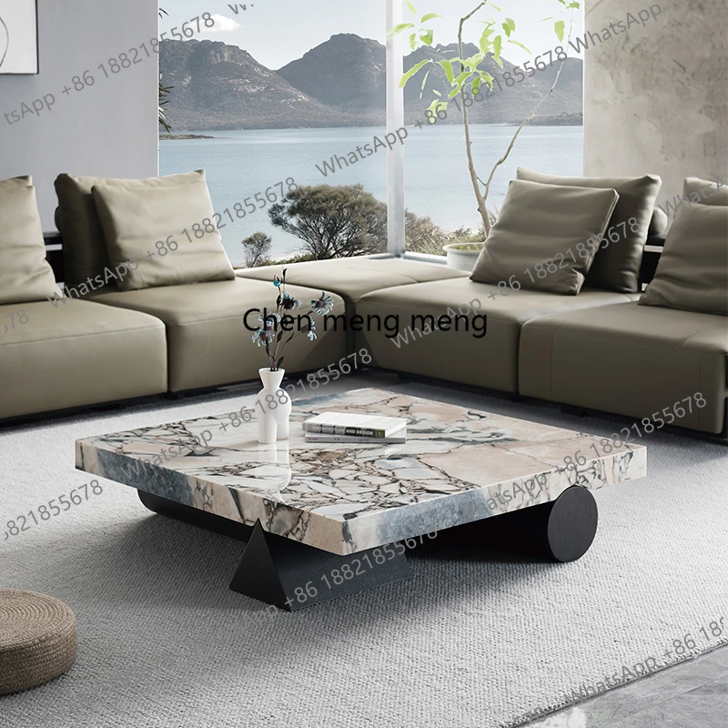 Natural marble square coffee table living room light luxury high-end coffee table table for home use
Natural marble square coffee table living room light luxury high-end coffee table table for home use