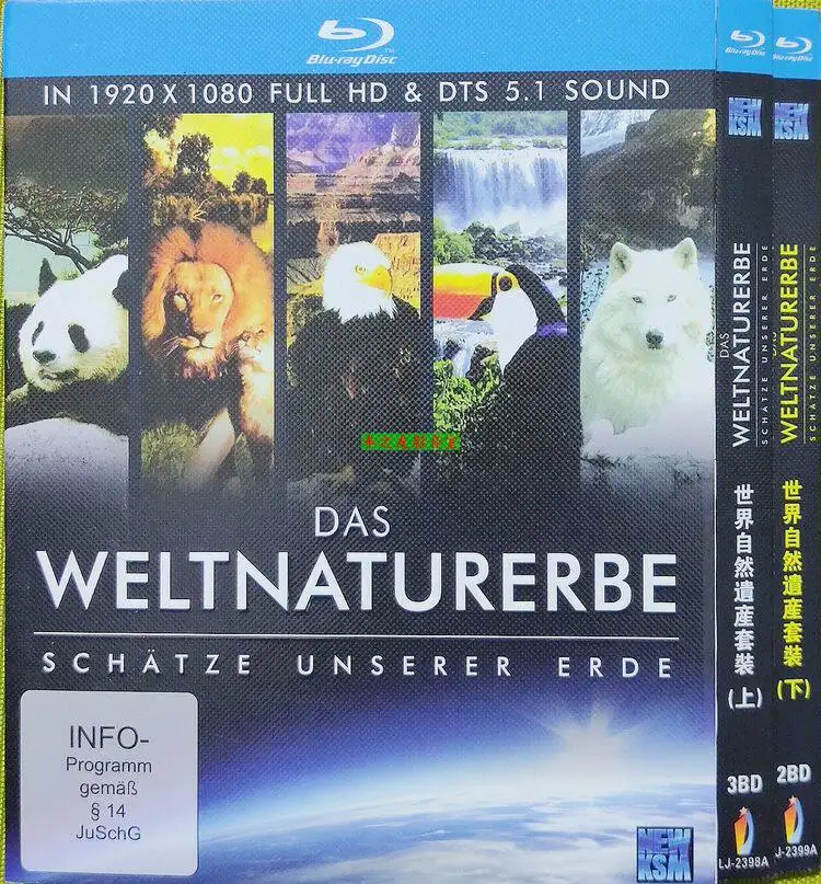 BD Blu-ray Disc Scenic Documentary World Natural Heritage Complete Collection 5 DVDs Box Set for All Regions
BD Blu-ray Disc Scenic Documentary World Natural Heritage Complete Collection 5 DVDs Box Set for All Regions