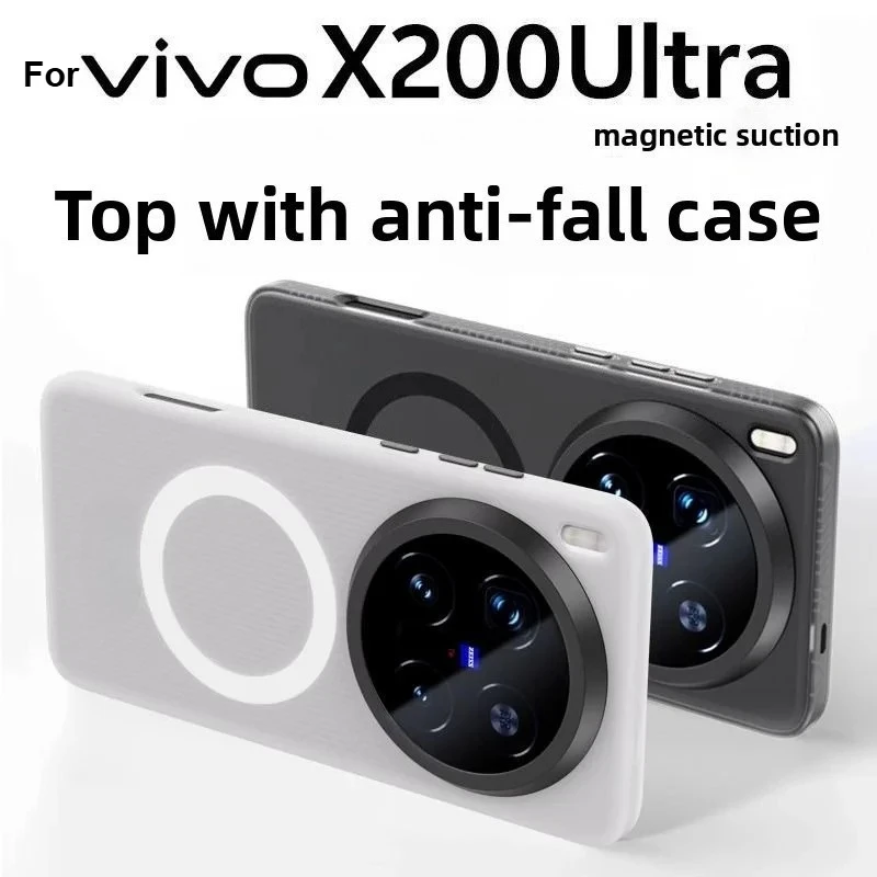 For VIVO X200 Ultra Case Luxury Armor Matte Magnetic Back Cover for VIVO X100S Pro X200 Pro Mini Shockproof Wireless Charging
For VIVO X200 Ultra Case Luxury Armor Matte Magnetic Back Cover for VIVO X100S Pro X200 Pro Mini Shockproof Wireless Charging