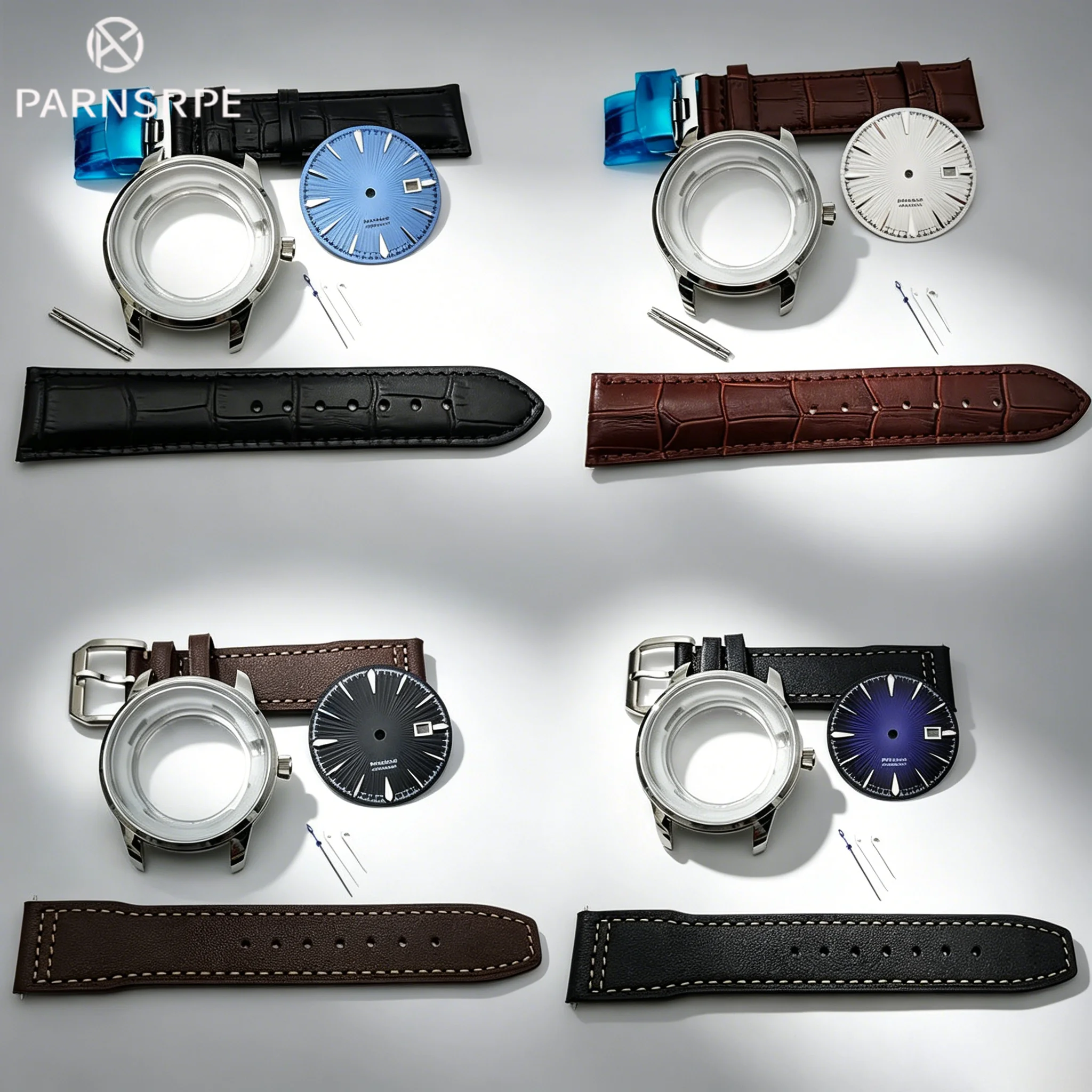 NH35 Men's Mechanical Watch Parts Assembly Kit, 35mm Face Date Display, Hands, Leather Strap, Acrylic Glass, 40mm Round Case
NH35 Men's Mechanical Watch Parts Assembly Kit, 35mm Face Date Display, Hands, Leather Strap, Acrylic Glass, 40mm Round Case
