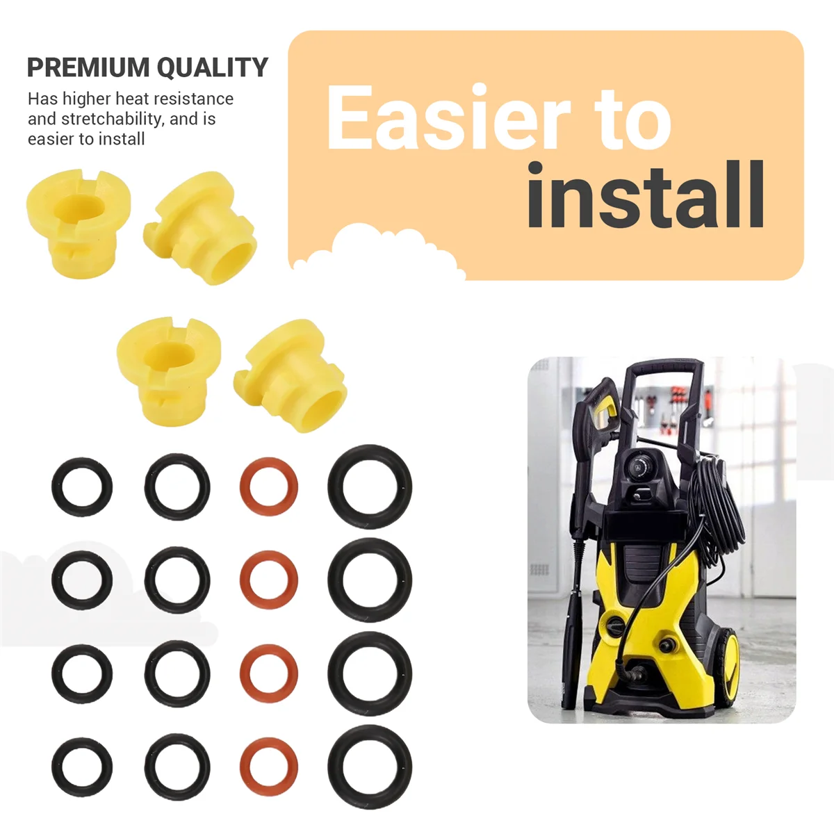 Уплотнительное кольцо A95U для насадки шланга Karcher Lance, запасное уплотнительное кольцо 2,640-729,0, резиновое уплотнительное кольцо, мойка высокого давления для K2 K3 K4 K5 K6 K7 A
Уплотнительное кольцо A95U для насадки шланга Karcher Lance, запасное уплотнительное кольцо 2,640-729,0, резиновое уплотнительное кольцо, мойка высокого давления для K2 K3 K4 K5 K6 K7 A