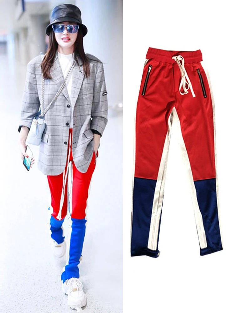 Red Casual Sports Pants for Women Loose Cuffed Long Trousers Spring Autumn Workwear Comfortable High Waist Straight Leg Pants
Red Casual Sports Pants for Women Loose Cuffed Long Trousers Spring Autumn Workwear Comfortable High Waist Straight Leg Pants