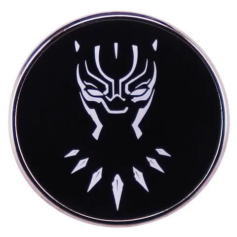 Cool Black X Panther esmalte Pin broche insignia ropa sombrero mochila Decoración Accesorios de joyería