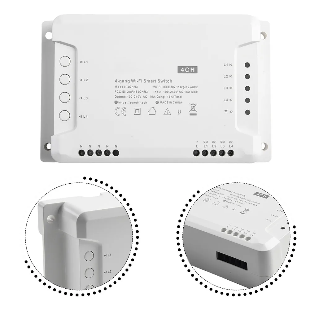 Wireless WIFI Smart Light Switch Module For 4CH R3 For 4CH PRO R3 Smart Temperature Control System Accessories
Wireless WIFI Smart Light Switch Module For 4CH R3 For 4CH PRO R3 Smart Temperature Control System Accessories