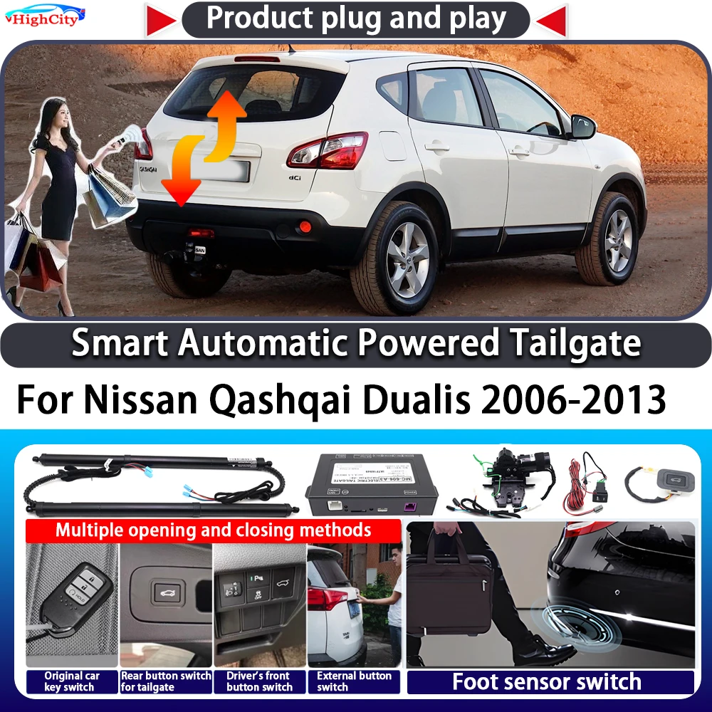 For Nissan Qashqai Dualis 2006-2013 OEM Smart Automatic Powered Tailgate Key Control Trunk Close Kit Electric Power Tailgate
For Nissan Qashqai Dualis 2006-2013 OEM Smart Automatic Powered Tailgate Key Control Trunk Close Kit Electric Power Tailgate