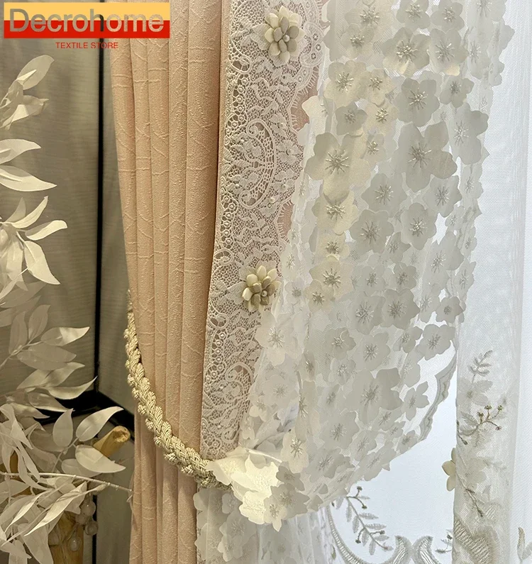 High End Customized Pink Jacquard Cotton Velvet Thickened Lace Patched Curtains for Living Room Bedroom French Window
High End Customized Pink Jacquard Cotton Velvet Thickened Lace Patched Curtains for Living Room Bedroom French Window