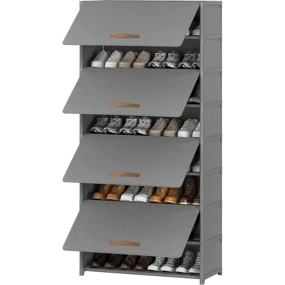 9-Tier Door-Closed Shoe Cabinet - 36 Pair Storage Organizer for Home, Grey
9-Tier Door-Closed Shoe Cabinet - 36 Pair Storage Organizer for Home, Grey