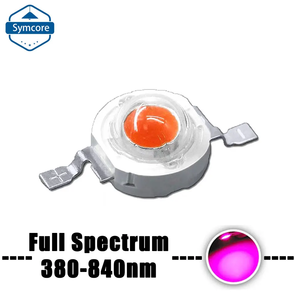 1W 3W 5W High Power Full Spectrum LED Grow Light Chip 380nm-840NM Plant COB Lights Broad For Indoor Plant Grow
1W 3W 5W High Power Full Spectrum LED Grow Light Chip 380nm-840NM Plant COB Lights Broad For Indoor Plant Grow