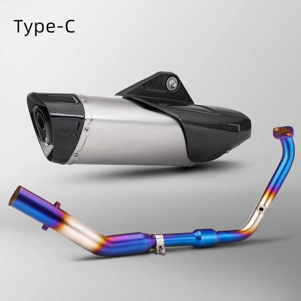 Motorcycle Exhaust Full System Kit Manifold Front Line Pipe With Muffler Fit Original Systems For Yamaha R15 MT15 XSR155 2017-26
Motorcycle Exhaust Full System Kit Manifold Front Line Pipe With Muffler Fit Original Systems For Yamaha R15 MT15 XSR155 2017-26