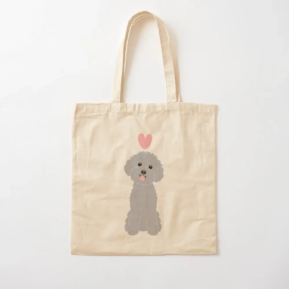 LOVE Silver Toy Poodle Tote Bag hand bag ladies women bag the tote reusable shopping bags
LOVE Silver Toy Poodle Tote Bag hand bag ladies women bag the tote reusable shopping bags