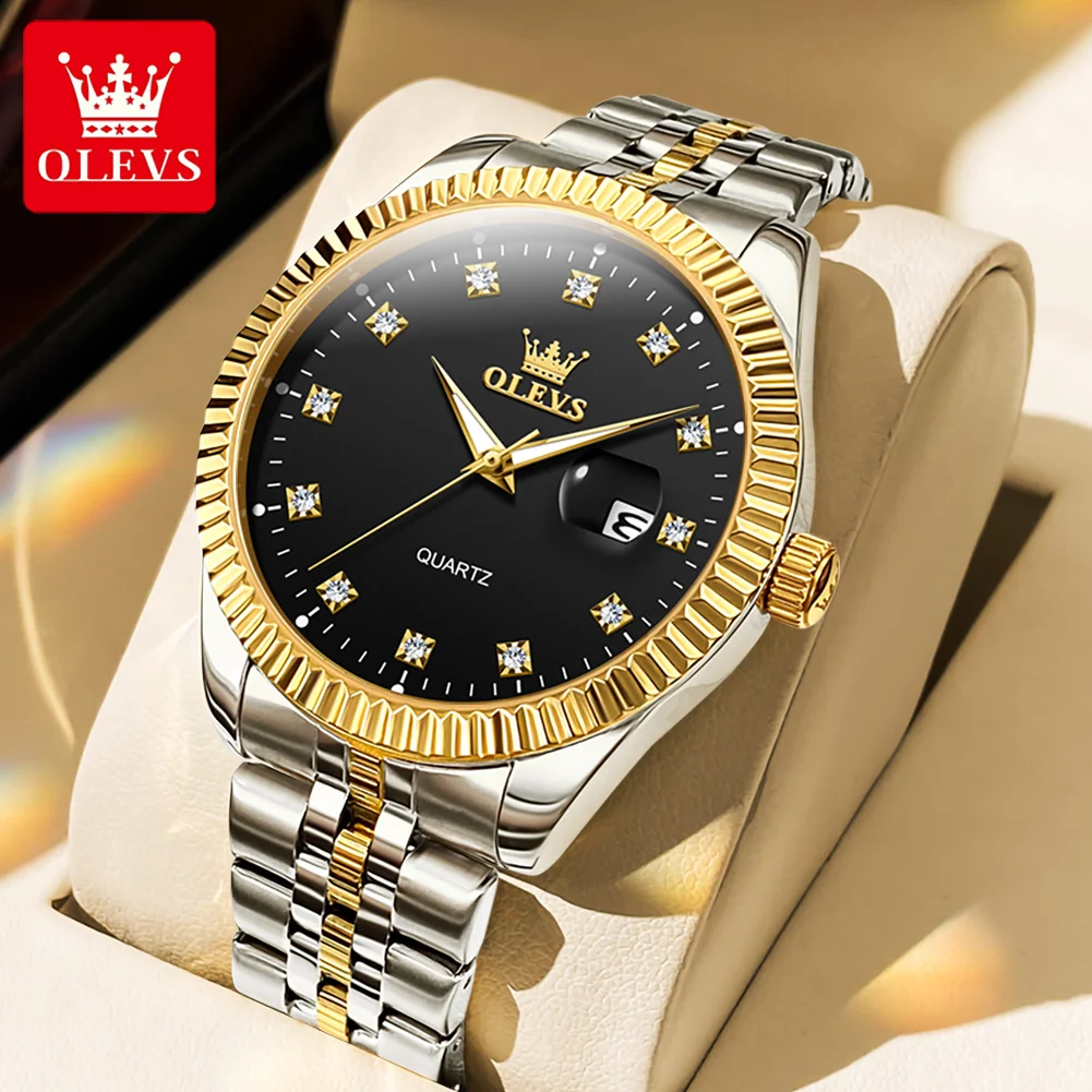 OLEVS 5526 Quartz Watch Men Luxury Stainless Steel Waterproof Luminous Watch Business Brand Automatic Date 30m Waterproof Watch
OLEVS 5526 Quartz Watch Men Luxury Stainless Steel Waterproof Luminous Watch Business Brand Automatic Date 30m Waterproof Watch