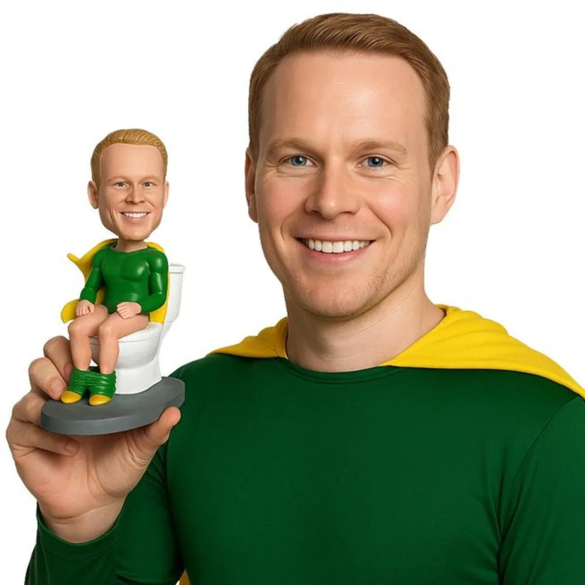 Custom Bobblehead From Photo Personalized Handmade Clay Superhero Figurine Funny Toilet Pose 3D Statue Unique Gift For Him Her
Custom Bobblehead From Photo Personalized Handmade Clay Superhero Figurine Funny Toilet Pose 3D Statue Unique Gift For Him Her