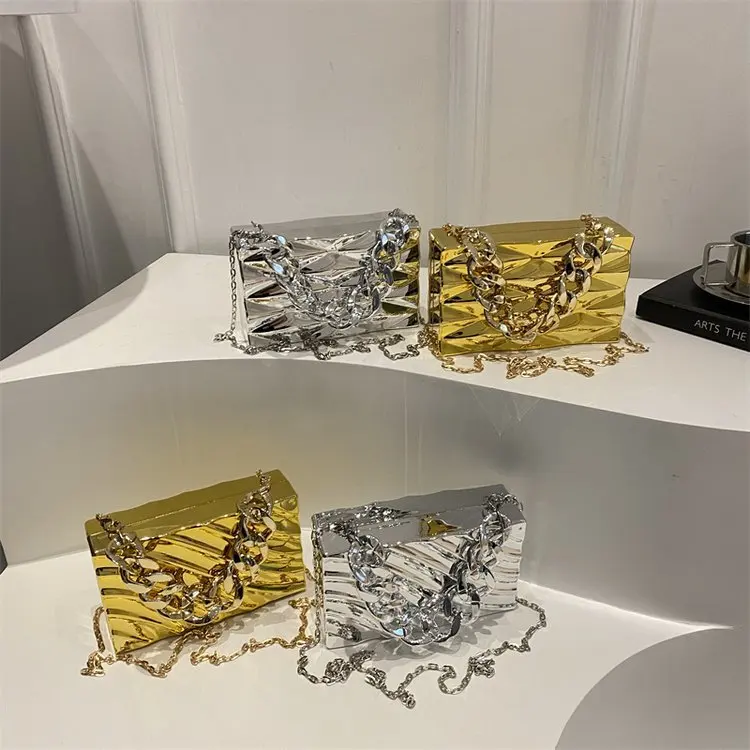 2025 New Korean Diamond Bag Women Chain Evening Clutch Metallic Shoulder Crossbody Purse
2025 New Korean Diamond Bag Women Chain Evening Clutch Metallic Shoulder Crossbody Purse