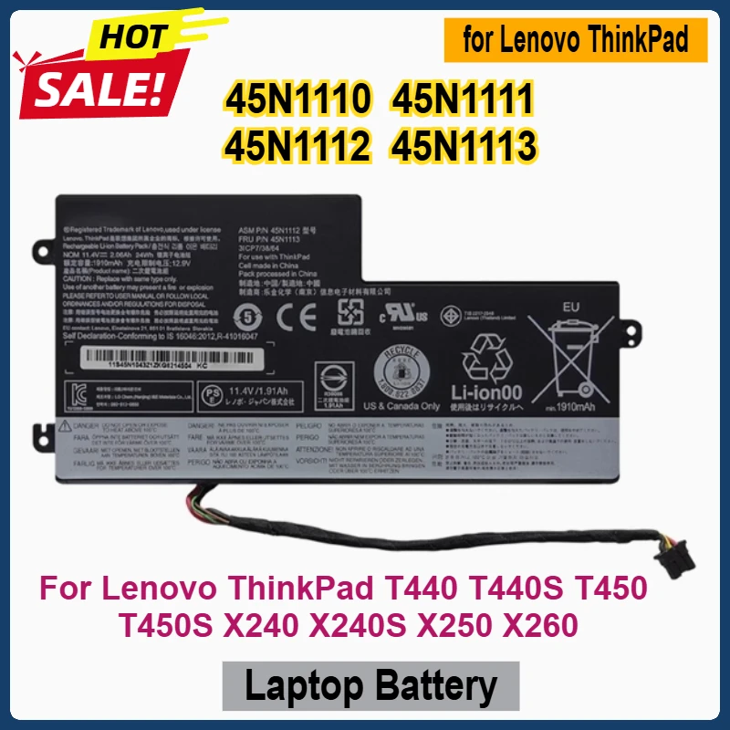 45N1110 45N1111 45N1112 45N1113 Аккумулятор для ноутбука Lenovo ThinkPad T440 T440S T450 T450S X240 X240S X250 X260, совместимый аккумулятор
45N1110 45N1111 45N1112 45N1113 Аккумулятор для ноутбука Lenovo ThinkPad T440 T440S T450 T450S X240 X240S X250 X260, совместимый аккумулятор