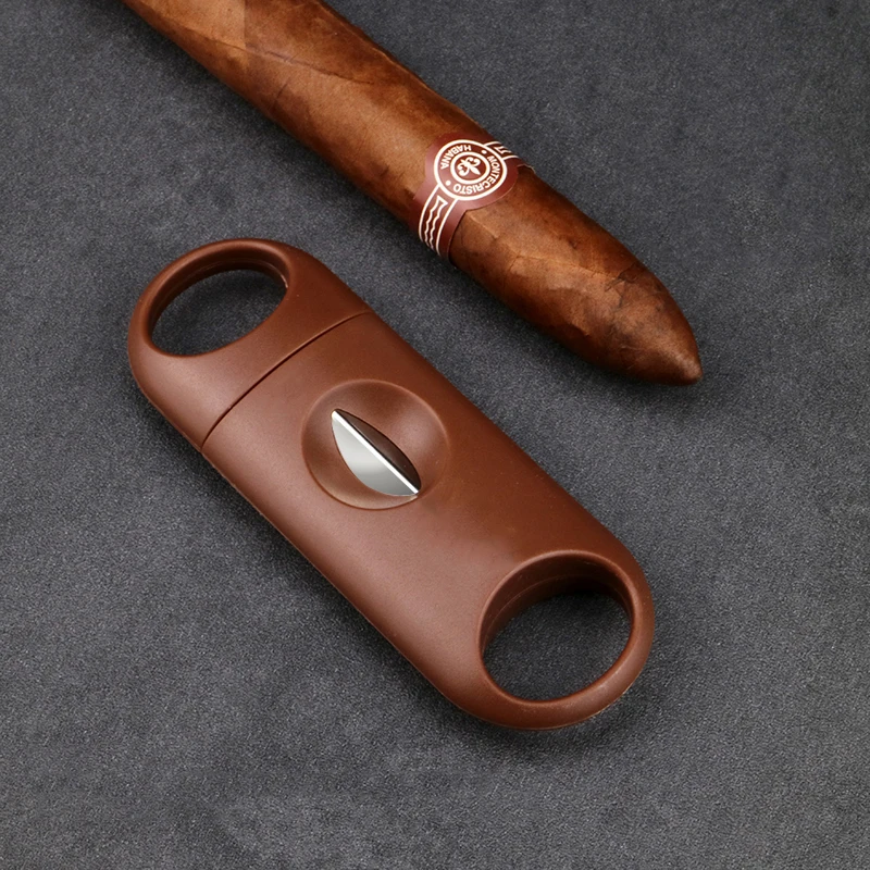 Cigar Cutter V-Cut Sharp Portable Stainless Steel Blade Cigar Guillotine Pocket Cutting Knife Cigar Accessory
Cigar Cutter V-Cut Sharp Portable Stainless Steel Blade Cigar Guillotine Pocket Cutting Knife Cigar Accessory