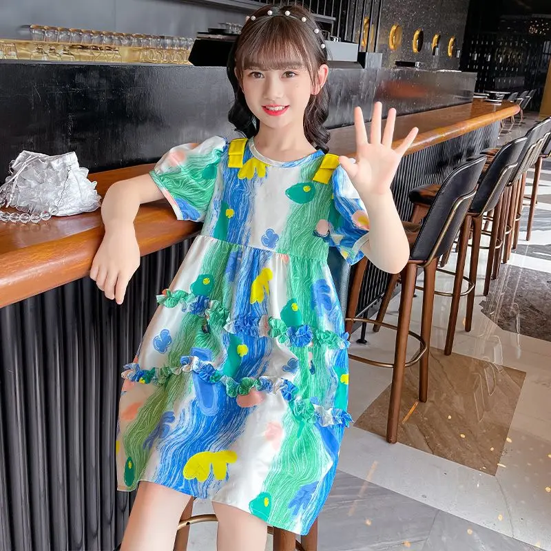 Bohemian Summer Girls Flower Dress Kids Girl Beach Dresses Chiffon Kids Dresses Floral Teenager Girls Clothes 4 6 8 10 12 Year
Bohemian Summer Girls Flower Dress Kids Girl Beach Dresses Chiffon Kids Dresses Floral Teenager Girls Clothes 4 6 8 10 12 Year