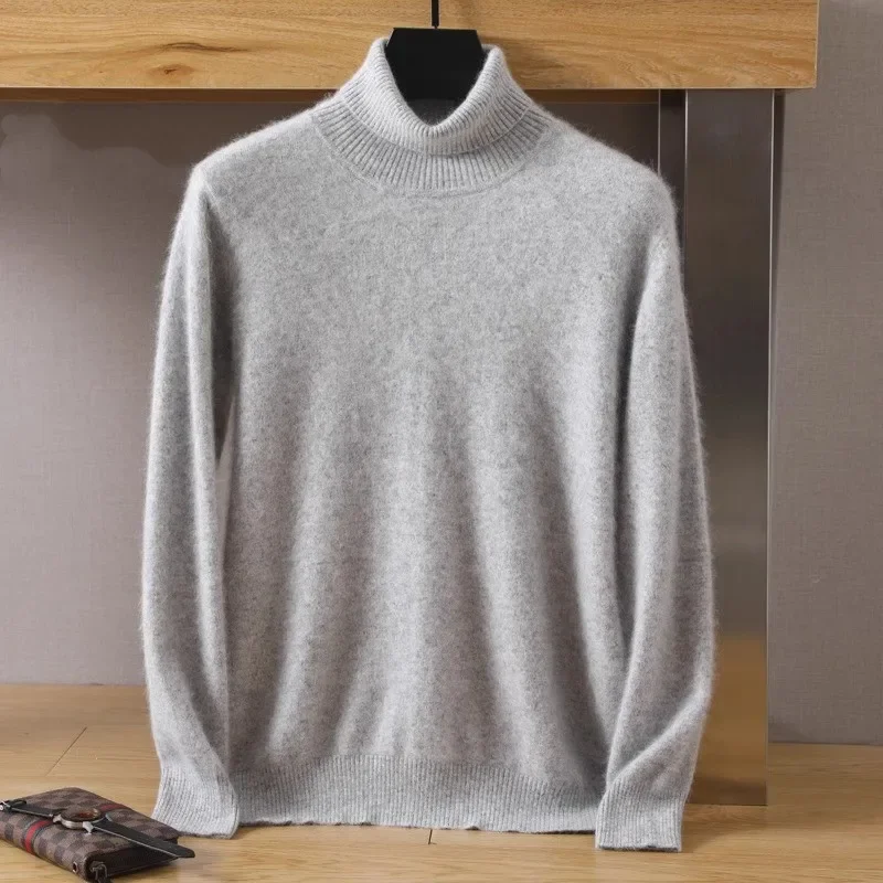 Men's Pure Mink Velvet Cashmere Sweater High Lapels Pullovers Knitted Winter New Tops Long Sleeve High-End Jumpers ZL735
Men's Pure Mink Velvet Cashmere Sweater High Lapels Pullovers Knitted Winter New Tops Long Sleeve High-End Jumpers ZL735