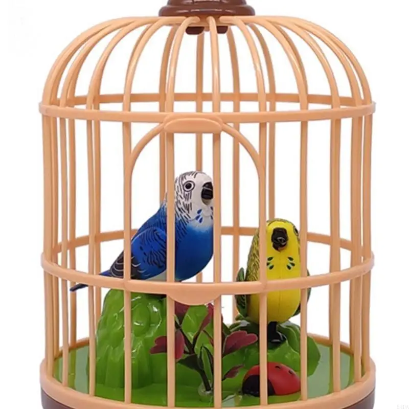54DA Interactive Singing Bird Toy Birdcage Toy For Kids And Nature Lover Sound Activated Parrot Toy with Sound and Light
54DA Interactive Singing Bird Toy Birdcage Toy For Kids And Nature Lover Sound Activated Parrot Toy with Sound and Light