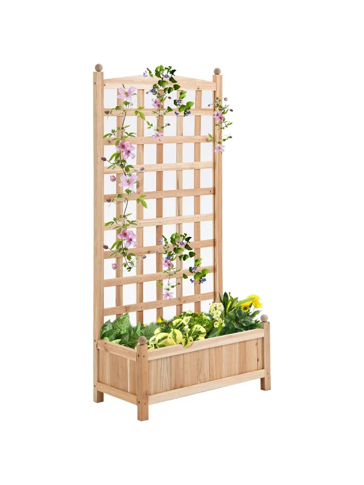 For Outsunny Garden Trellis Raised Bed 23.5x11.5x49.25 for Outdoor Indoor Plants Natural
For Outsunny Garden Trellis Raised Bed 23.5x11.5x49.25 for Outdoor Indoor Plants Natural