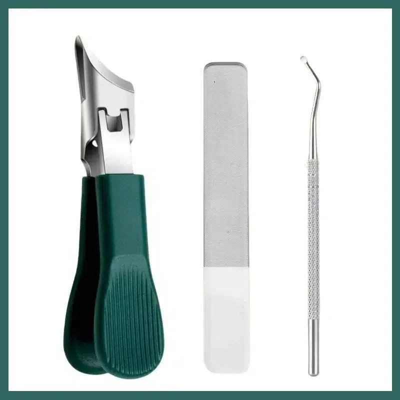 Ultimate Thick/Ingrown Nail Solution! 3-Piece Green Eagle Beak Clipper Set: Sharp Stainless Steel Blades, Lifts Ingrowns
Ultimate Thick/Ingrown Nail Solution! 3-Piece Green Eagle Beak Clipper Set: Sharp Stainless Steel Blades, Lifts Ingrowns
