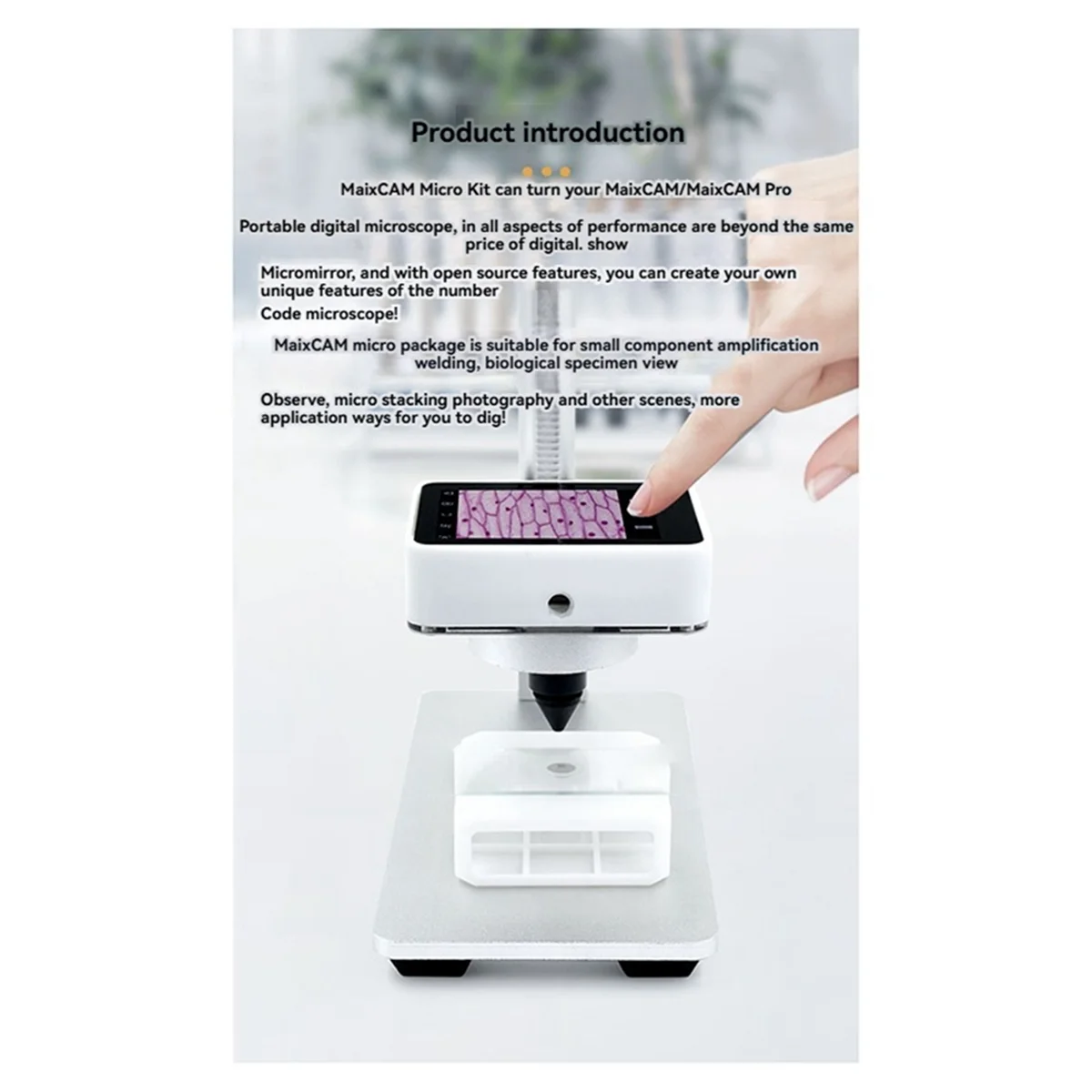 Ведущий кромкий комплект микроскопа MaixCAM Pro для Sipeed MaixCAM, плата разработки AI с открытым исходным кодом, портативный цифровой микроскоп «сделай сам»
Ведущий кромкий комплект микроскопа MaixCAM Pro для Sipeed MaixCAM, плата разработки AI с открытым исходным кодом, портативный цифровой микроскоп «сделай сам»