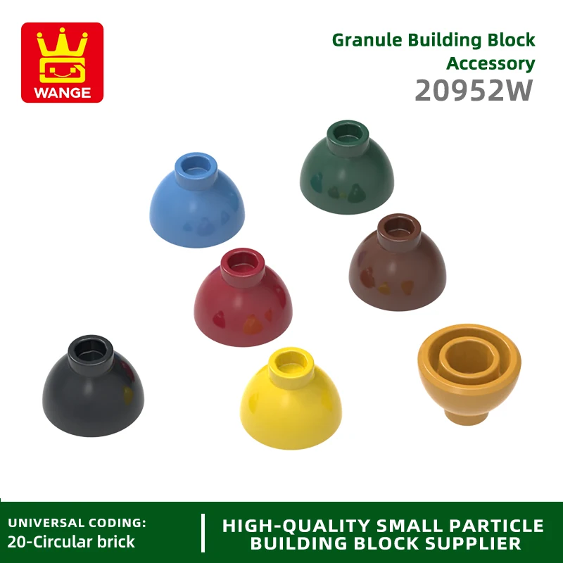 20Pcs/lot 20952W Round 1 1/2 x 1 1/2 x 2/3 DomeTop Building Block Moc Color Accessories Compatible with Brick DIY Children's Toy
20Pcs/lot 20952W Round 1 1/2 x 1 1/2 x 2/3 DomeTop Building Block Moc Color Accessories Compatible with Brick DIY Children's Toy