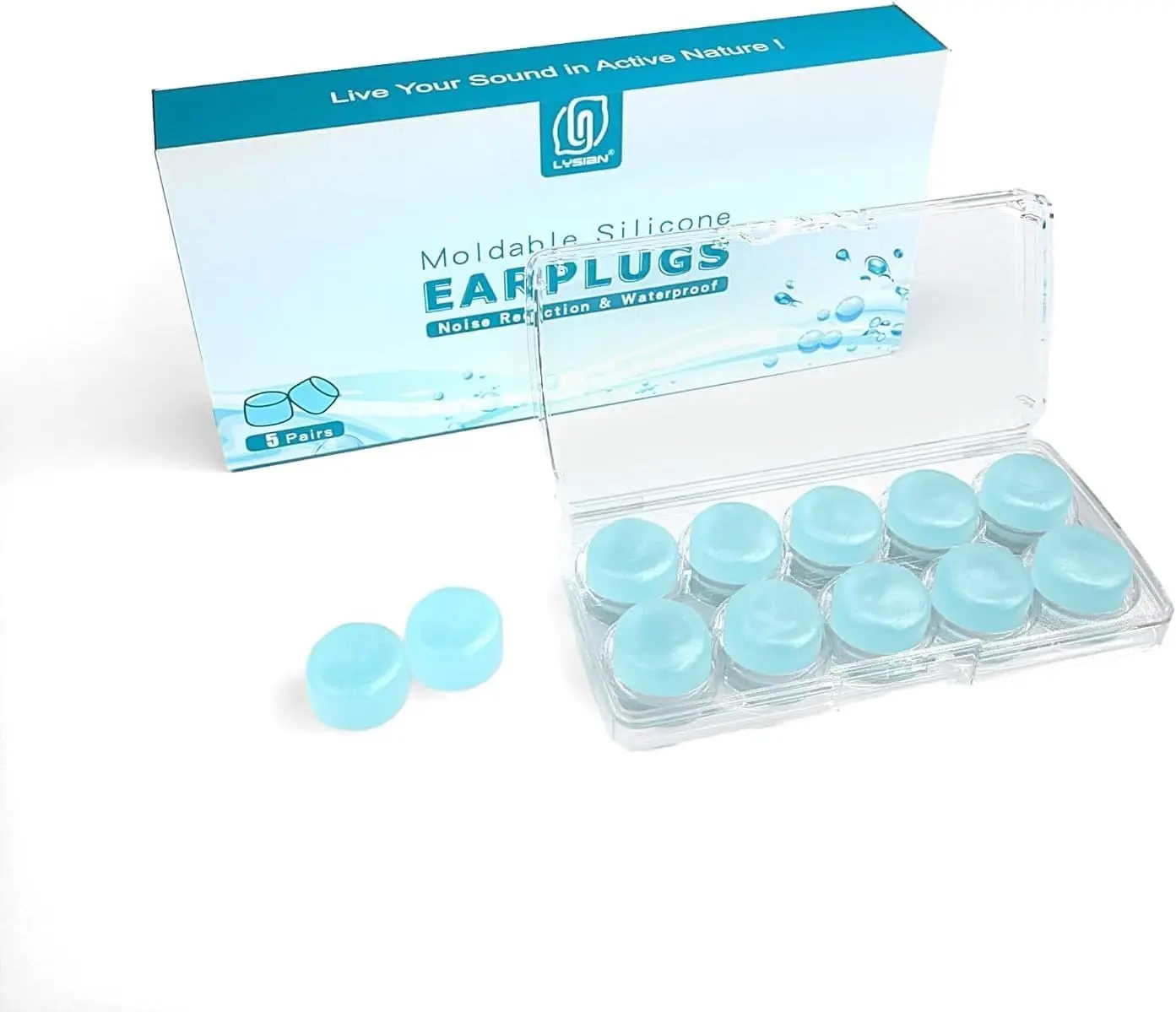 Ultra Soft Moldable Ear Plugs for Sleeping, Swimming, Noise Blocking, Reusable Silicone
Ultra Soft Moldable Ear Plugs for Sleeping, Swimming, Noise Blocking, Reusable Silicone
