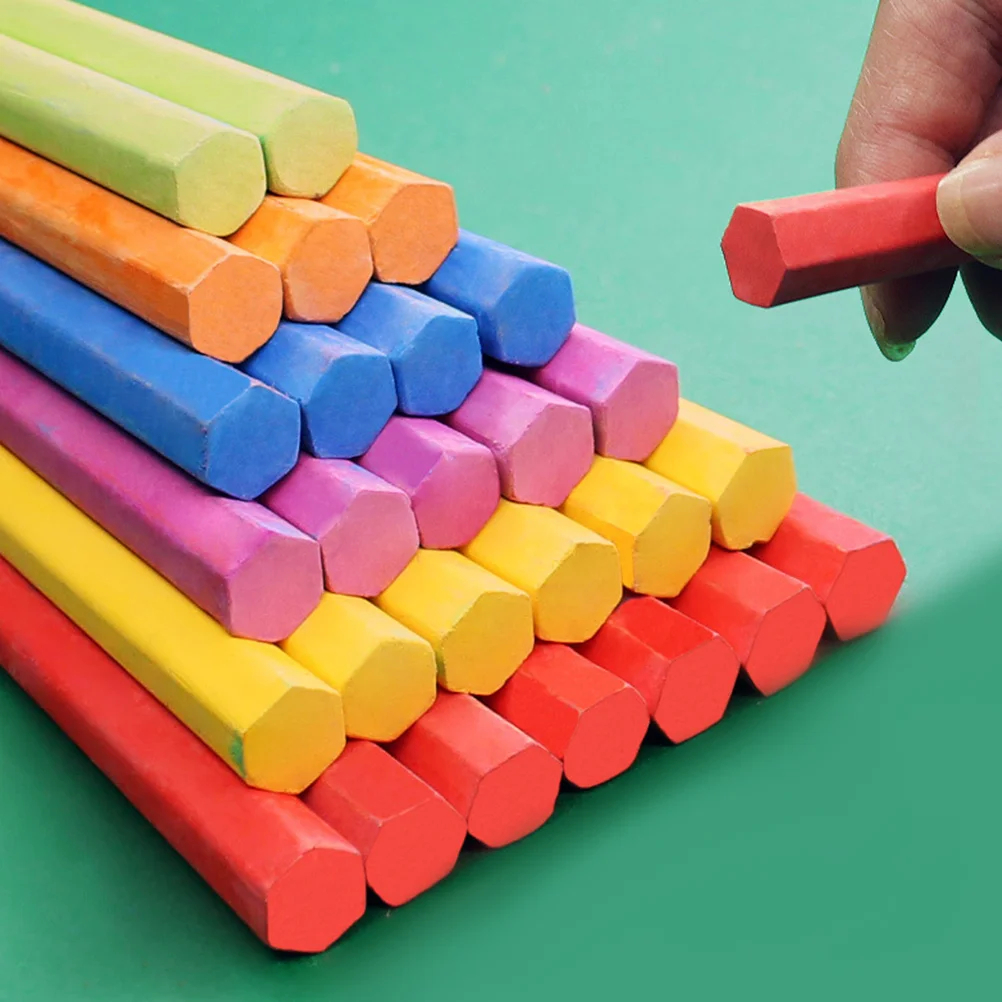 Colored Chalk 3 Boxes Box Hexagonal Dustless Smooth Writing Easy Erase Blackboard Parties Student Supplies
Colored Chalk 3 Boxes Box Hexagonal Dustless Smooth Writing Easy Erase Blackboard Parties Student Supplies