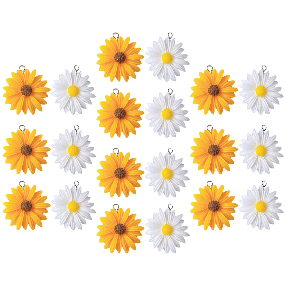 20 Pcs Small Daisy Pendant Embellishments Flower Jewelry Charm Bulk Beads for Making Necklace
20 Pcs Small Daisy Pendant Embellishments Flower Jewelry Charm Bulk Beads for Making Necklace