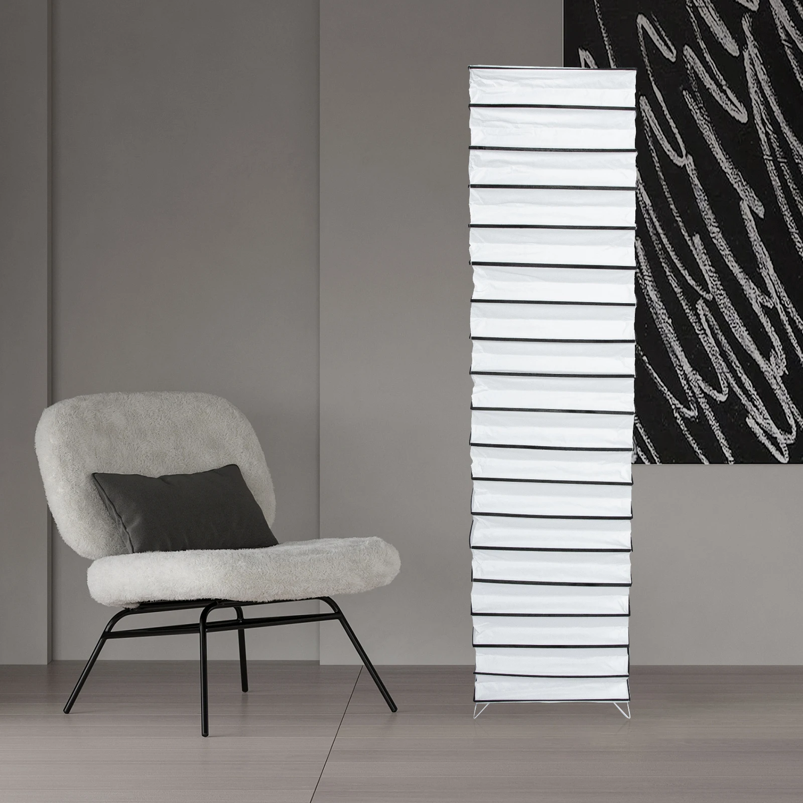 Paper Floor Lamp Shade Wrought Iron Material Simple Style Dust Proof Decorative Effect Easy Install Home Hotel Dorm Use
Paper Floor Lamp Shade Wrought Iron Material Simple Style Dust Proof Decorative Effect Easy Install Home Hotel Dorm Use
