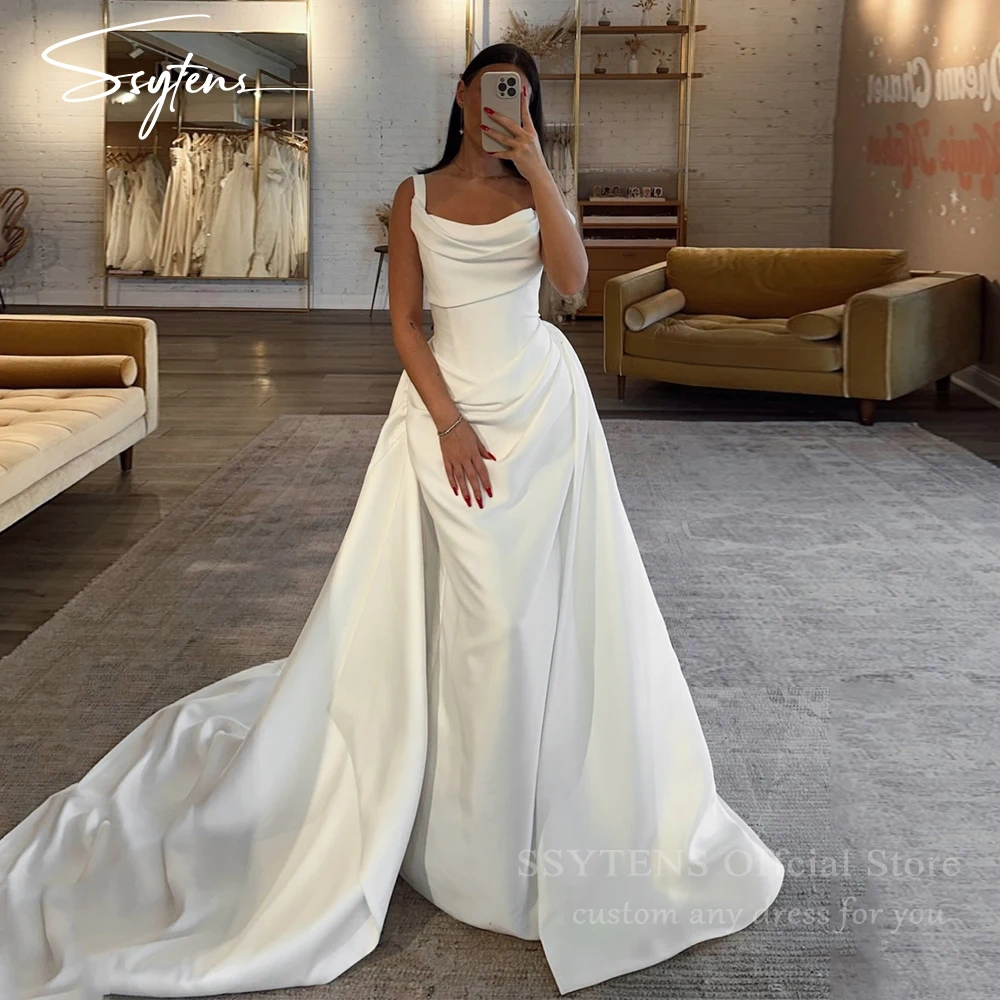 SSYTENS Vestidos De Noivas Satin Mermaid Wedding Dresses with Detachable Train Elegant Robe De Mariee Off the Shoulder Trouwjurk
SSYTENS Vestidos De Noivas Satin Mermaid Wedding Dresses with Detachable Train Elegant Robe De Mariee Off the Shoulder Trouwjurk