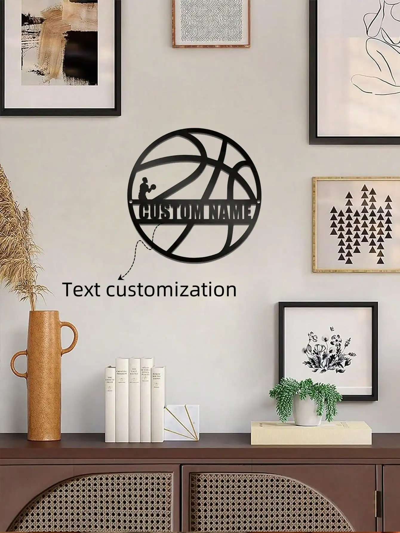 Custom Beautiful Basketball Metal Ornament Durable Iron Art Decor
Custom Beautiful Basketball Metal Ornament Durable Iron Art Decor