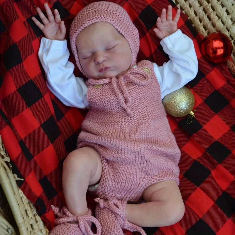 BZDOLL 50cm 20in Cute Asleep Reborn Doll, 3D Veined Skin, Vinyl Limbs & Cloth Body, Newborn Art Toy, Lovely Birthday Gift
BZDOLL 50cm 20in Cute Asleep Reborn Doll, 3D Veined Skin, Vinyl Limbs & Cloth Body, Newborn Art Toy, Lovely Birthday Gift