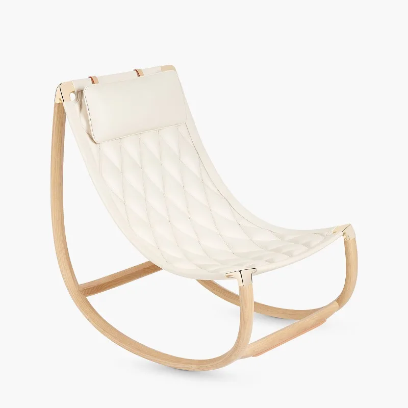 Simple modern leather sofa villa high-end solid wood lazy rocking chair
Simple modern leather sofa villa high-end solid wood lazy rocking chair