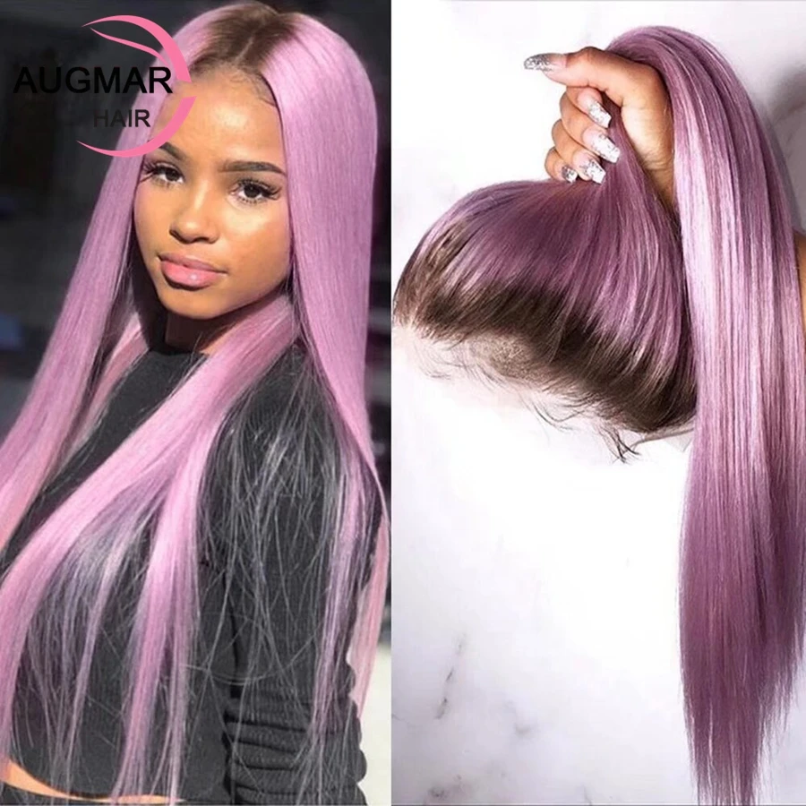 Purple Pink 360 Straight Lace Front Human Hair Wig 13x6 HD Lace Frontal Wig Transparent Colored Ombre Human Hair Wigs For Women
Purple Pink 360 Straight Lace Front Human Hair Wig 13x6 HD Lace Frontal Wig Transparent Colored Ombre Human Hair Wigs For Women