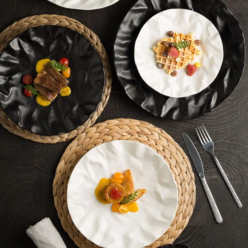Tableware Ceramic Western Cuisine Plate Creative Reusable Storage Dish Multi-Function Steak Plate Restaurant
Tableware Ceramic Western Cuisine Plate Creative Reusable Storage Dish Multi-Function Steak Plate Restaurant