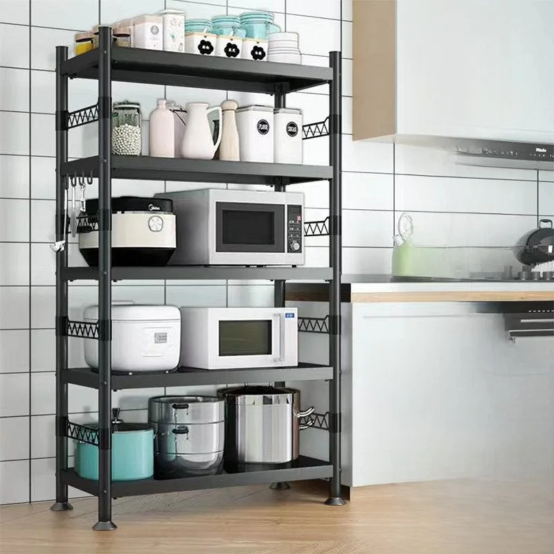 Modern Simple Stainless Steel Kitchen Storage Rack Stand Microwave Oven Rack Baking Oven Pot Shelf Warehouse Shelf with Fence
Modern Simple Stainless Steel Kitchen Storage Rack Stand Microwave Oven Rack Baking Oven Pot Shelf Warehouse Shelf with Fence