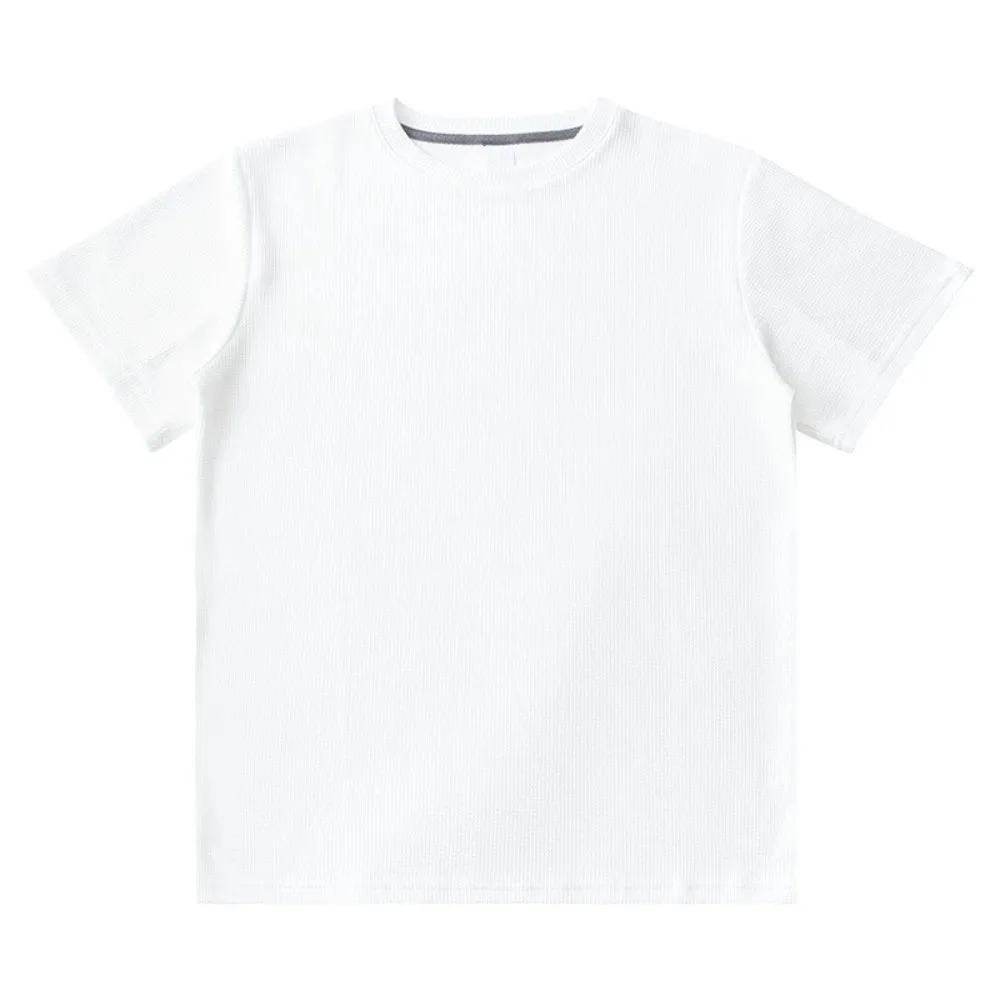 Casual O-neck Solid Color T-Shirt Loose Elastic Waffle T-shirt Men Quick Dry Thin Male Short Sleeve Top Men
Casual O-neck Solid Color T-Shirt Loose Elastic Waffle T-shirt Men Quick Dry Thin Male Short Sleeve Top Men
